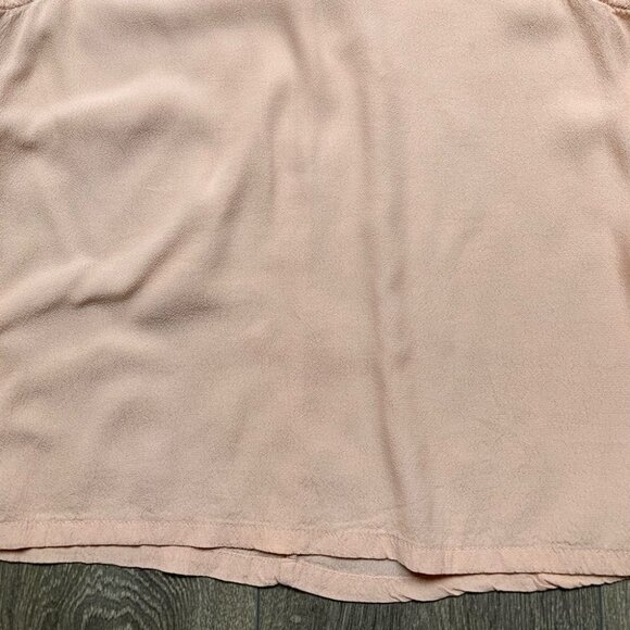 Revolve MINK PINK Women’s Mock Neck Tank Top Blouse Crepe Half Zip Pink Size M - Picture 7 of 15